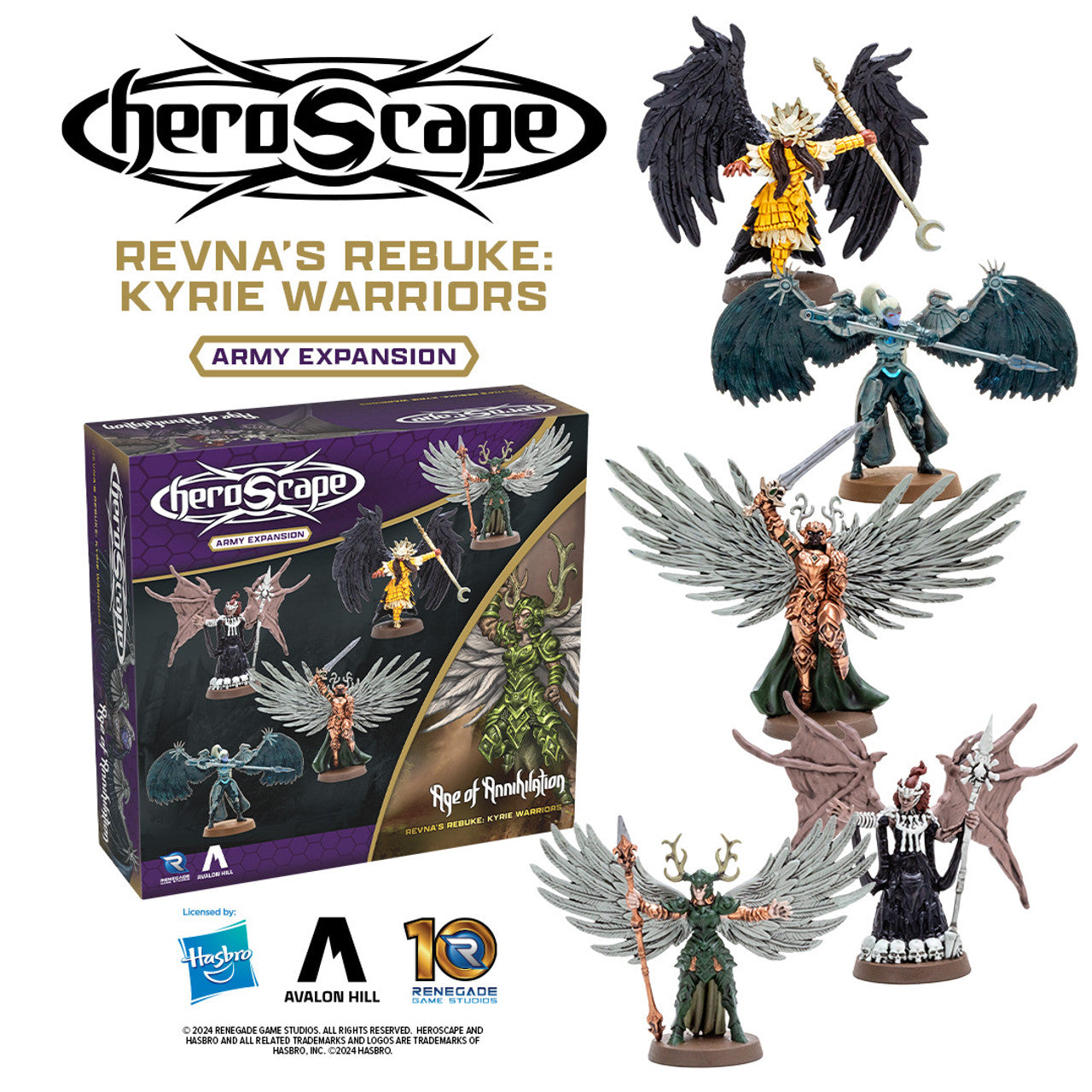 Heroscape Revna's Rebuke: Kyrie Warriors Army Expansion