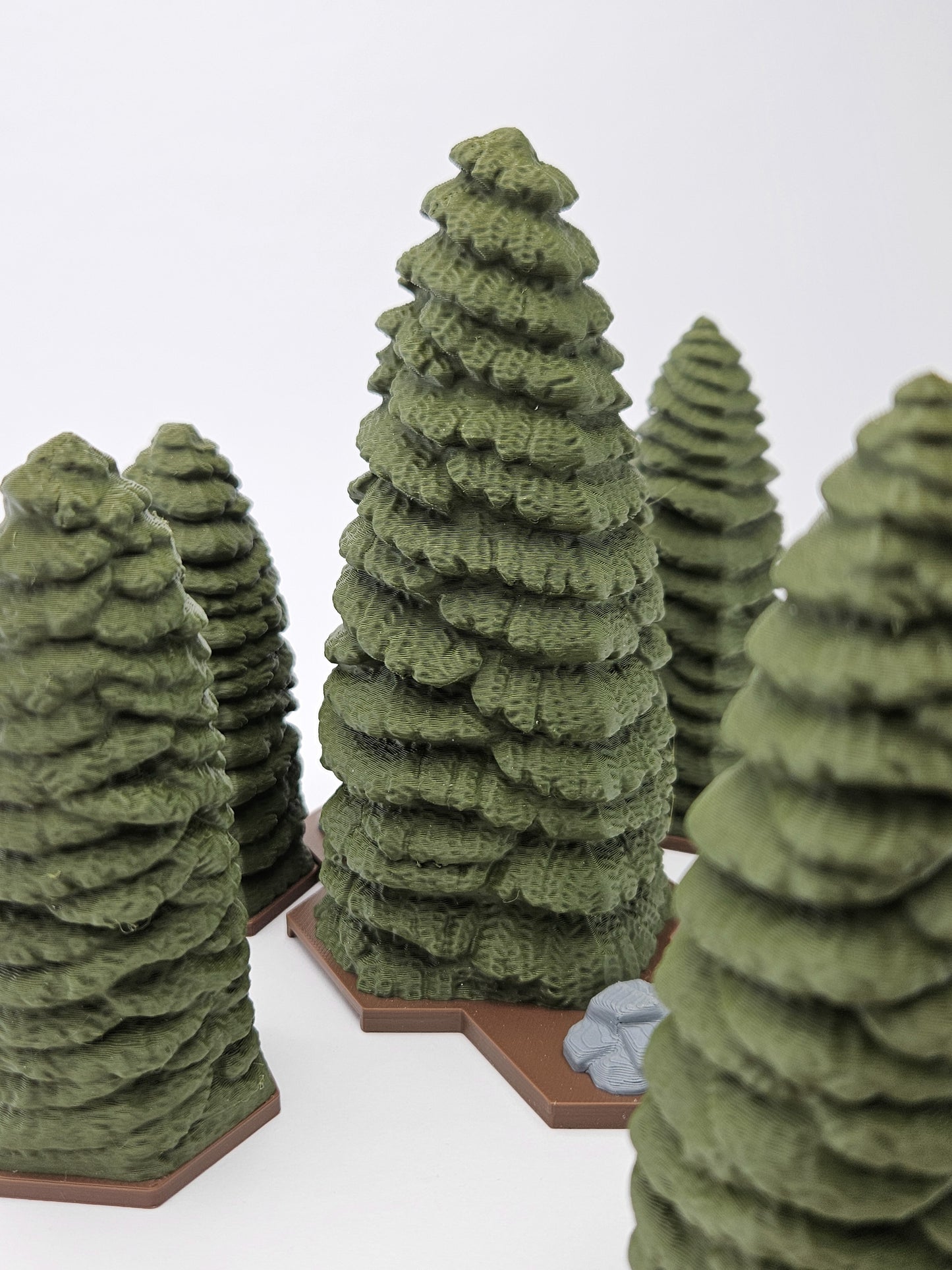 Forgotten Forest - Classic Pine Tree Grove (Set of 5)