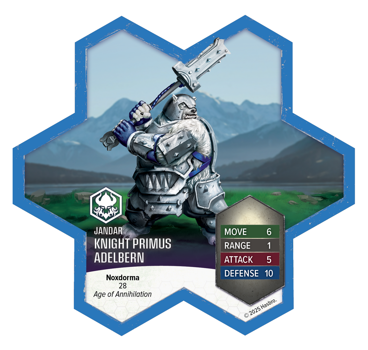Heroscape Rising Tide Knight Primus Adelbern and Ordo Borealis Army Expansion Premium Painted Edition