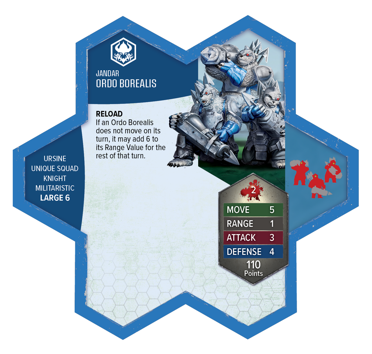 Heroscape Rising Tide Knight Primus Adelbern and Ordo Borealis Army Expansion Premium Painted Edition