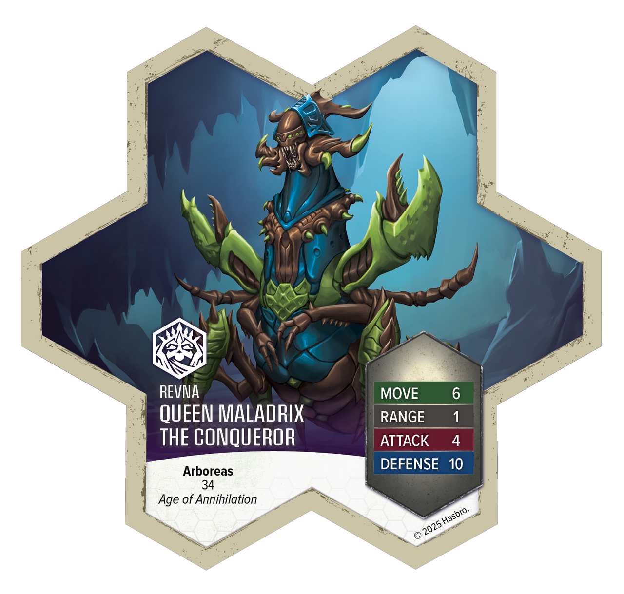 Heroscape Rising Tide Queen Maladrix and Festering Honor Guard Army Expansion Premium Painted Edition