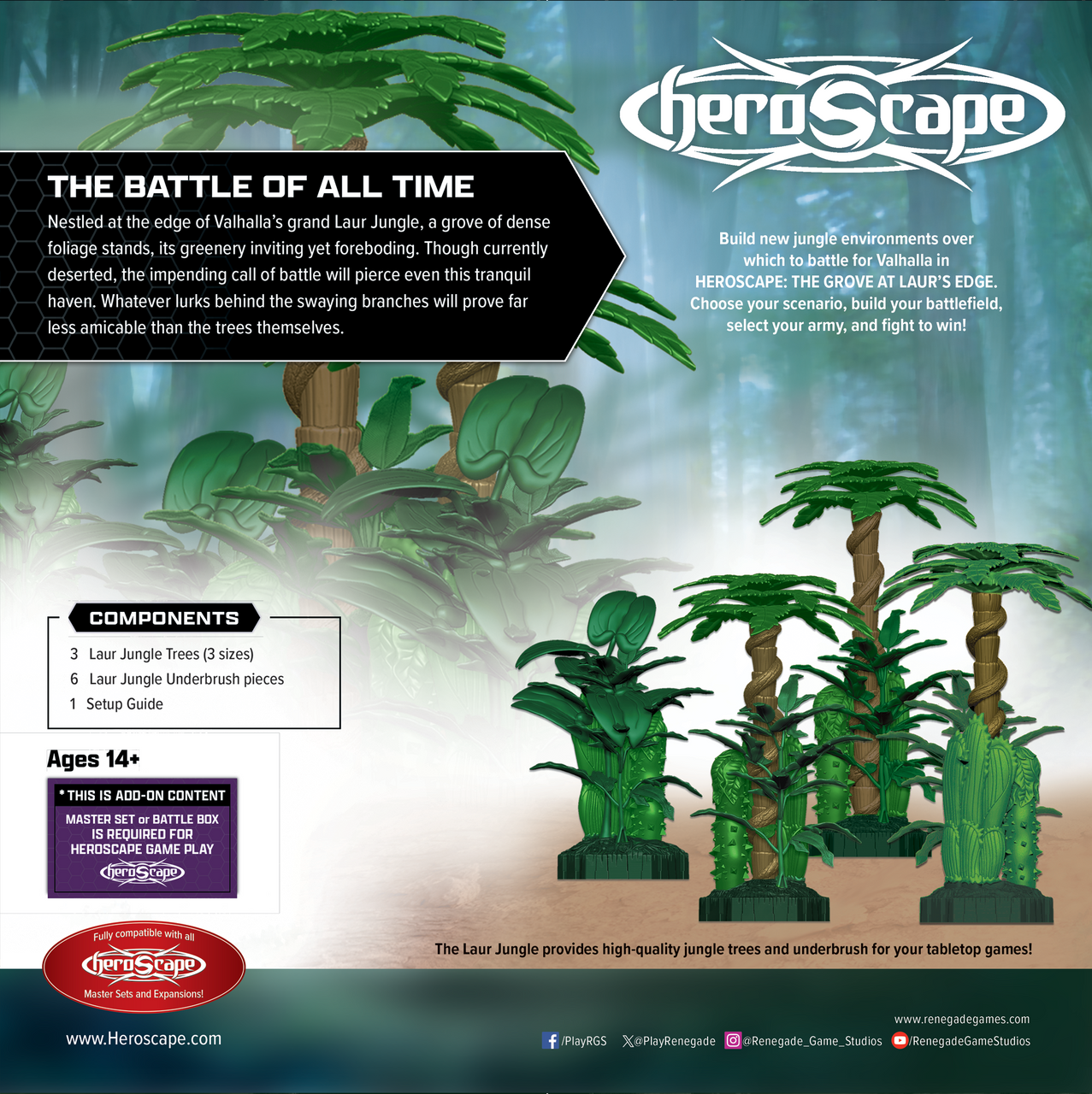 Heroscape The Grove at Laur’s Edge Terrain Expansion