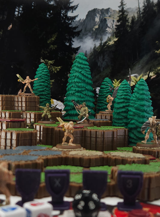 Forgotten Forest - Classic Pine Tree Grove (Set of 5)