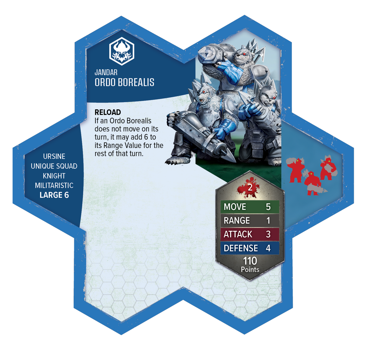 Heroscape Rising Tide Knight Primus Adelbern and Ordo Borealis Army Expansion