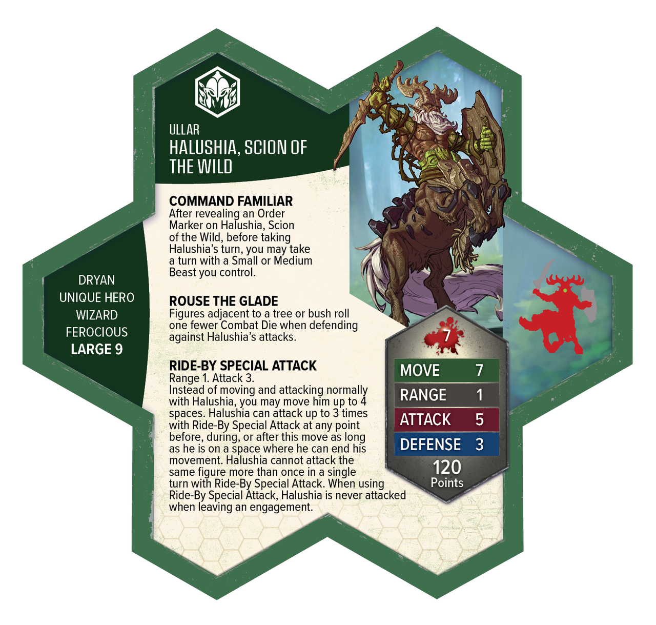 Heroscape Rising Tide Sonlen and Halushia, Scion of the Wild Army Expansion