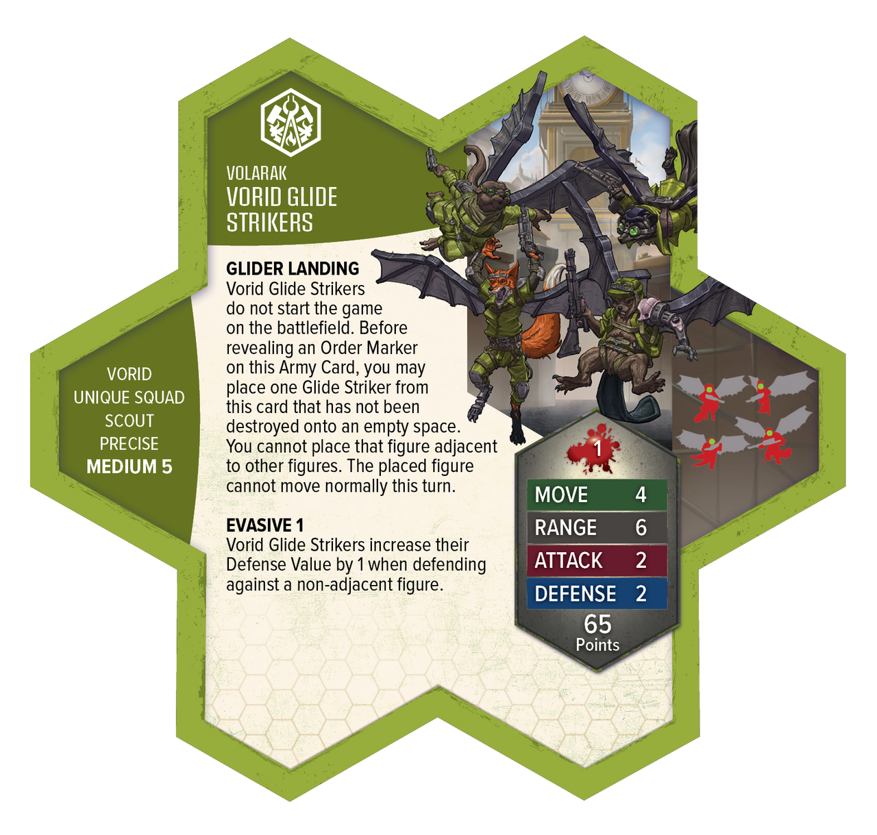 Heroscape Rising Tide Wing Commander Tuck Harrigan & Vorid Glidestrikers Army Expansion