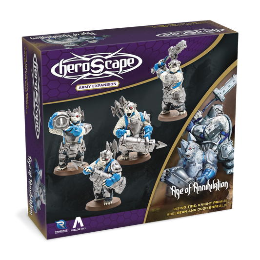 Heroscape Rising Tide Knight Primus Adelbern and Ordo Borealis Army Expansion