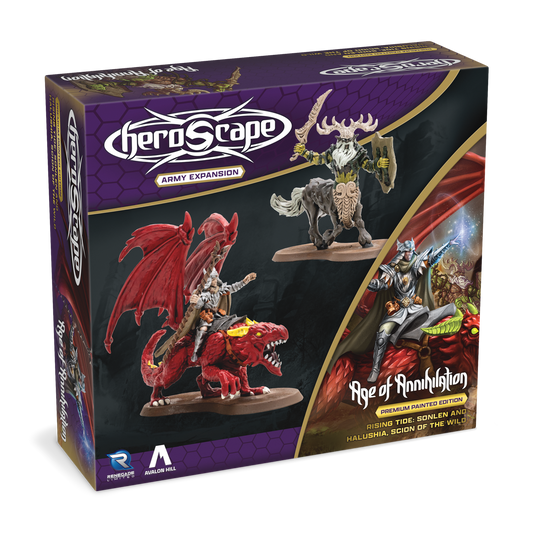 Heroscape Rising Tide Sonlen and Halushia, Scion of the Wild Army Expansion Premium Painted Edition