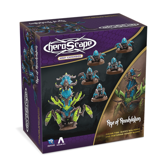 Heroscape Rising Tide Queen Maladrix and Festering Honor Guard Army Expansion