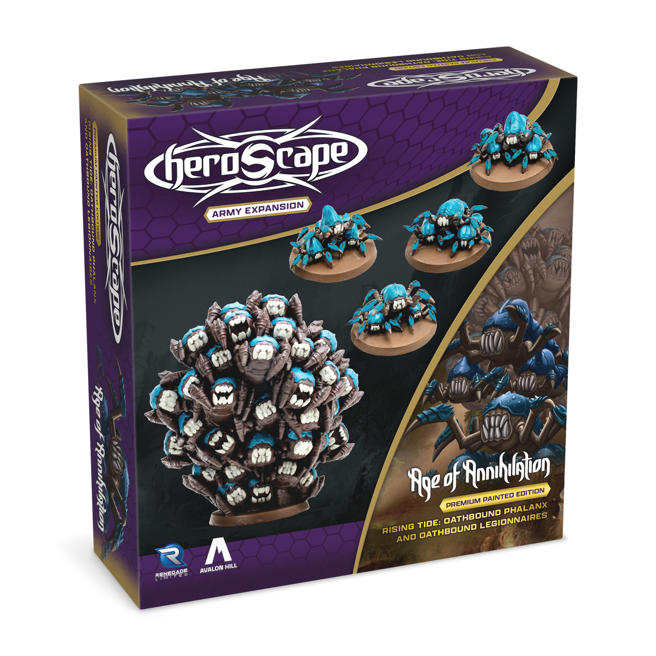 Heroscape Rising Tide Oathbound Phalanx and Oathbound Legionnaires Army Expansion Premium Painted Edition