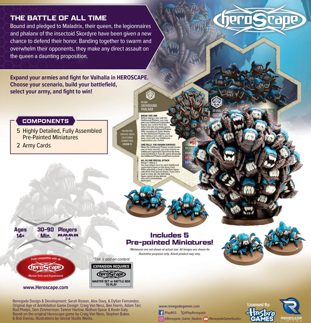 Heroscape Rising Tide Oathbound Phalanx and Oathbound Legionnaires Army Expansion Premium Painted Edition